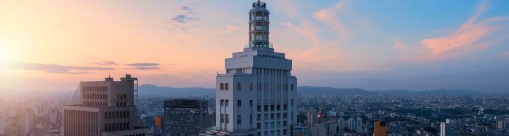 imagem do topo do Farol Santander